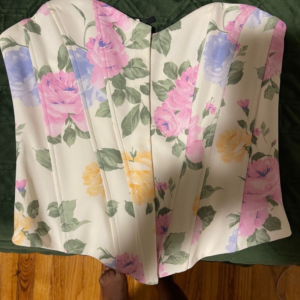 Zara floral corset